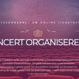 Nieuw evenement laten toevoegen of aan laten passen door TicketsCorner